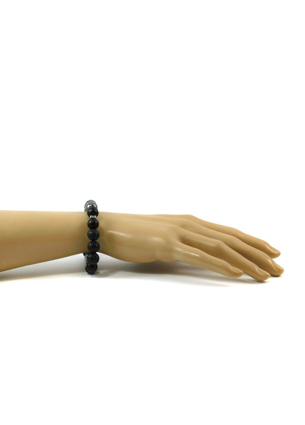 Браслет "Армані" Лава, Гематит, Шунгіт 17 Fursa fashion (322315609)