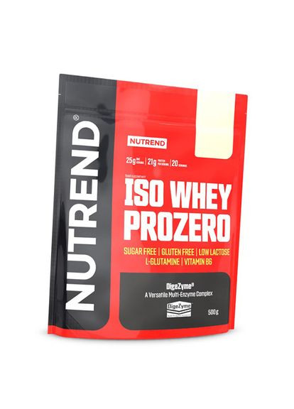 Ізолят Сироваткового Протеїну з низьким вмістом лактози, Iso Whey Prozero, 500г Печенье-крем (29119012) Nutrend (322731038)