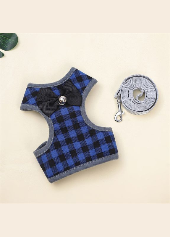 Шлейка для котів Pet Style "Дзвіночок" Синя L No Brand - (323234930)