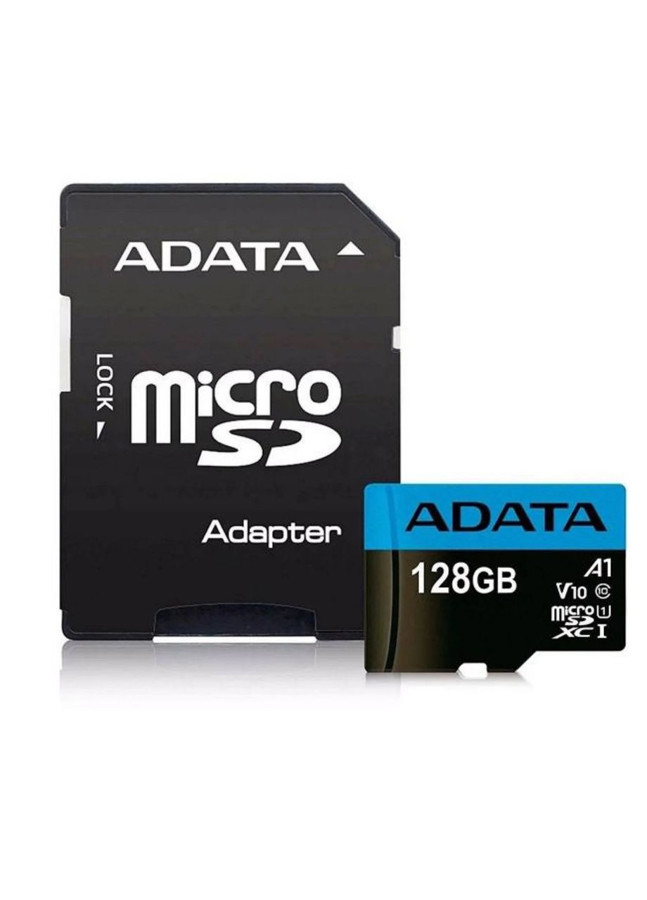 Карта пам'яті Premier microSDXC UHS-I Class10 128ГБ + SD adapter, флешка пам'яті мікро sd + адаптер ADATA (324022362)