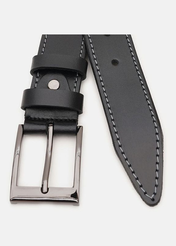 Чоловічий шкіряний ремінь V1115FX10-black Borsa Leather (359377410)