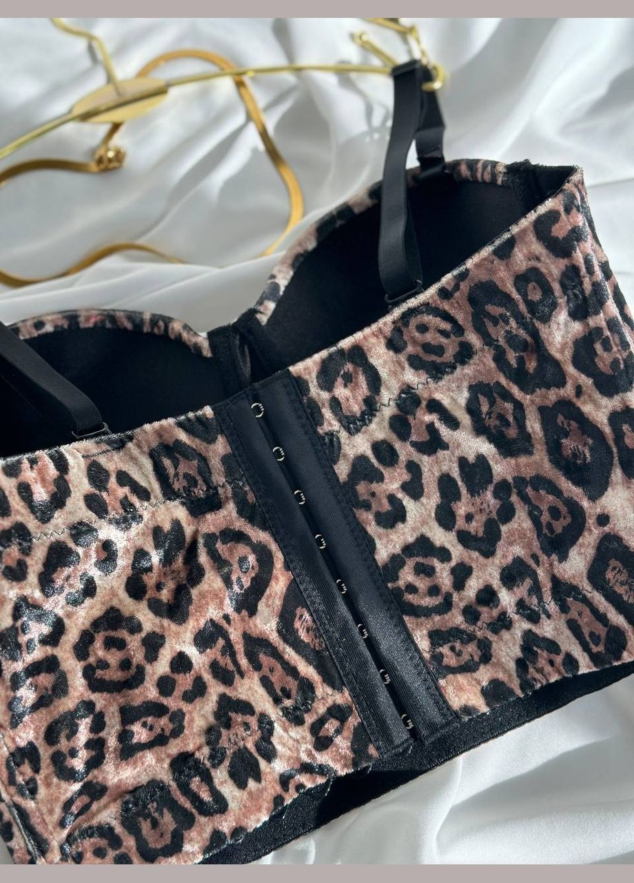 Роскошный леопардовый бюстье No Brand (324646493)