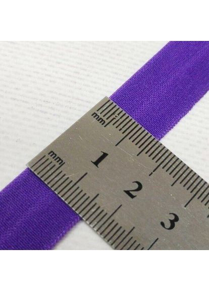 218 Трикотажная окантовальная бейка (эластичная, стрейч) 1,5 см х 1м фиолетовый Plus-plus (354793638)