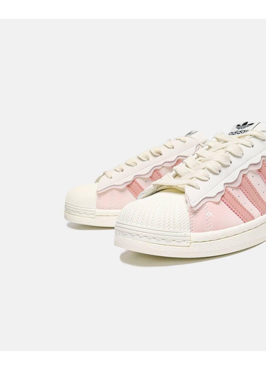 КРОСІВКИ ЖІНОЧІ ADIDAS SUPERSTAR CAPPUCCINO АДІДАС СУПЕРСТАР No Brand білі демісезони (368854978)