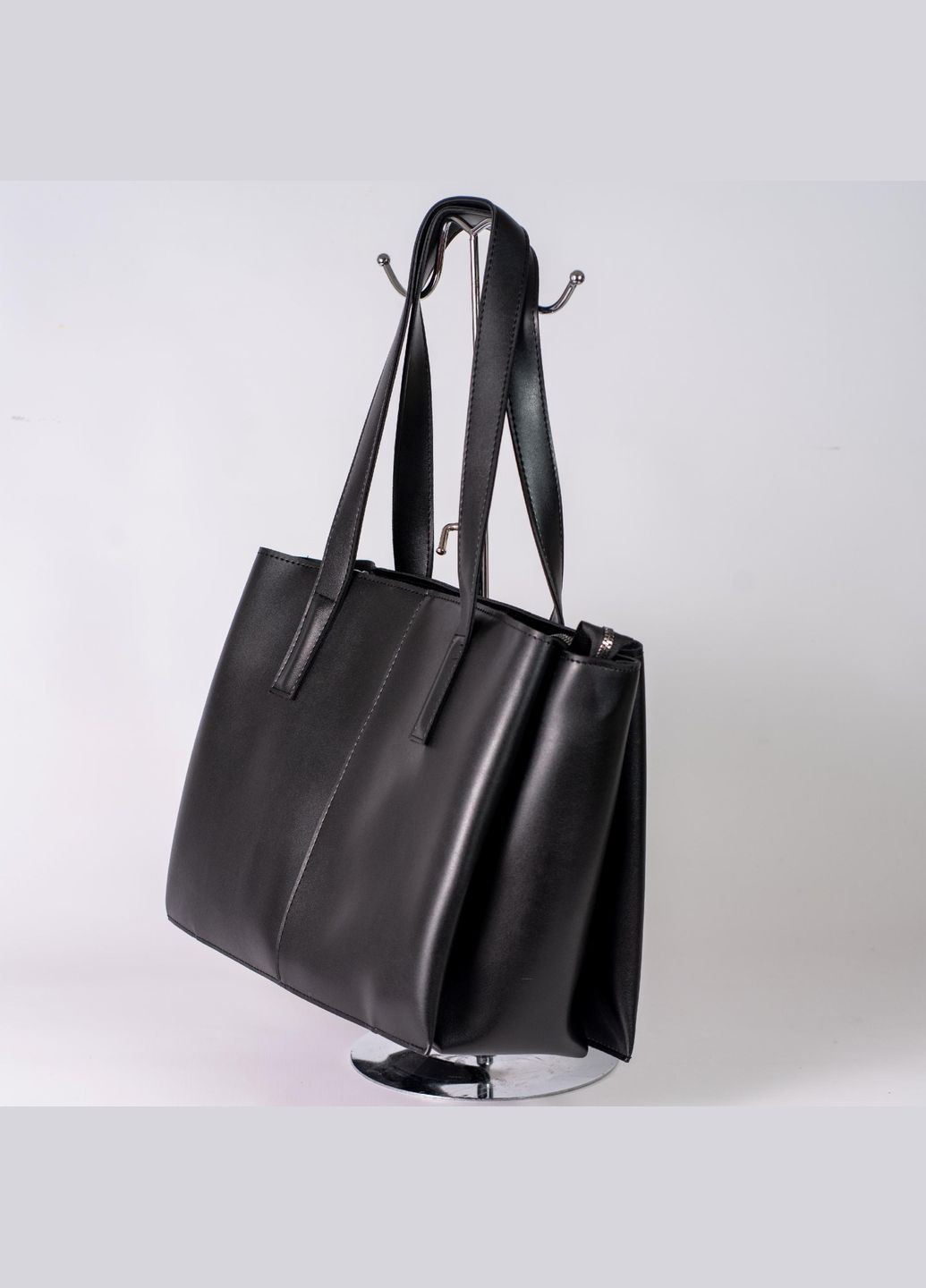 Сумка женская Шопер функциональная черная из экокожи NIUNIU (331111648)