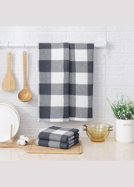 Набір 4в1 кухонних рушників No Brand сірий