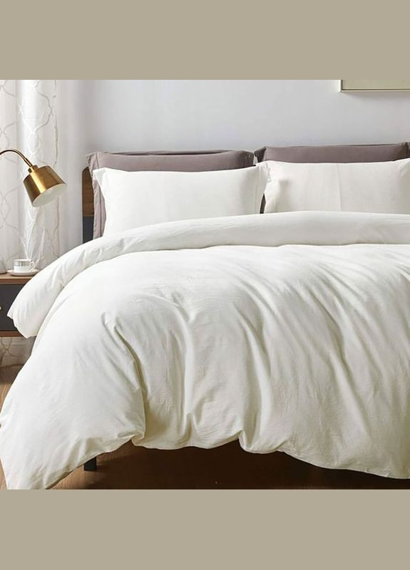 Постільна білизна Пломбірне морозиво Ранфорс Полуторна на резинці MERISET (278256251)