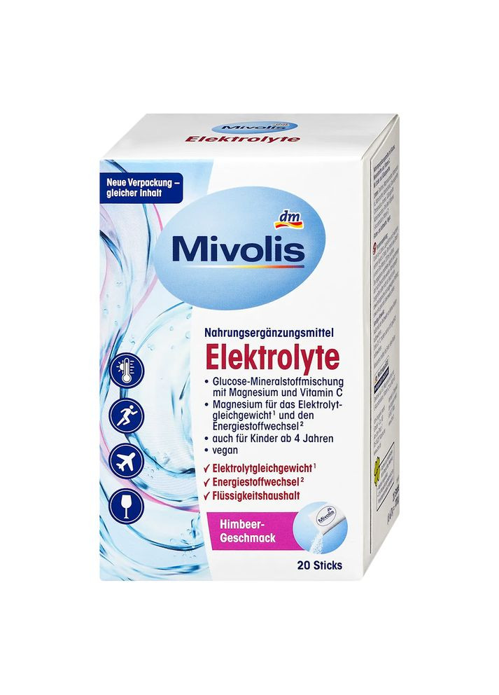 Электролиты – пакетики, 20 шт., от DM Mivolis (360655042)