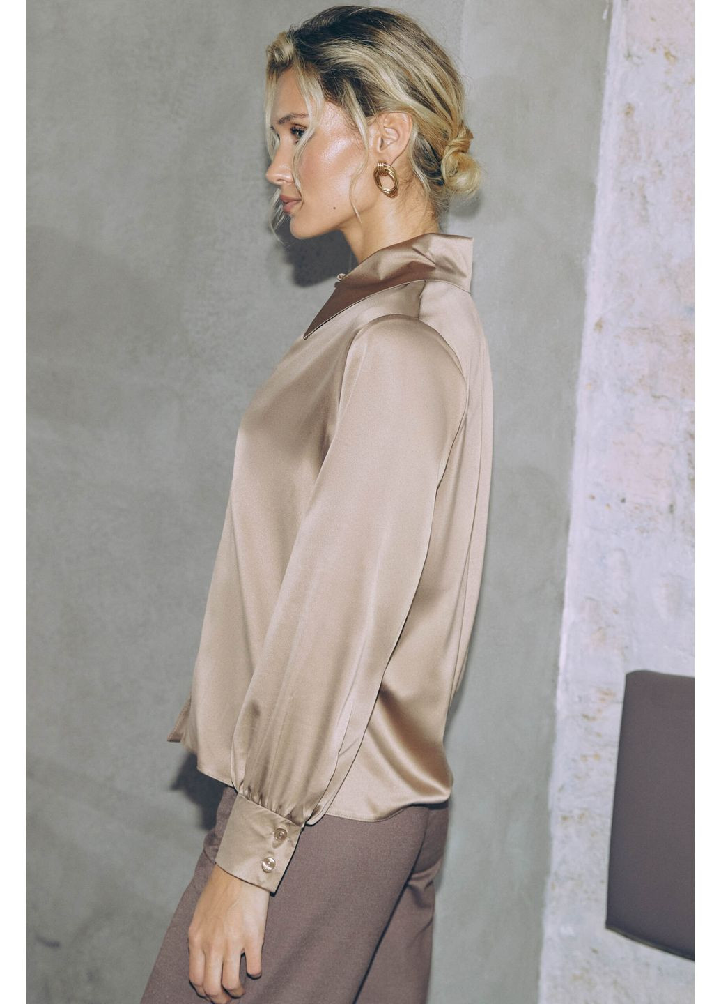 Коричневая рубашка Seventeen