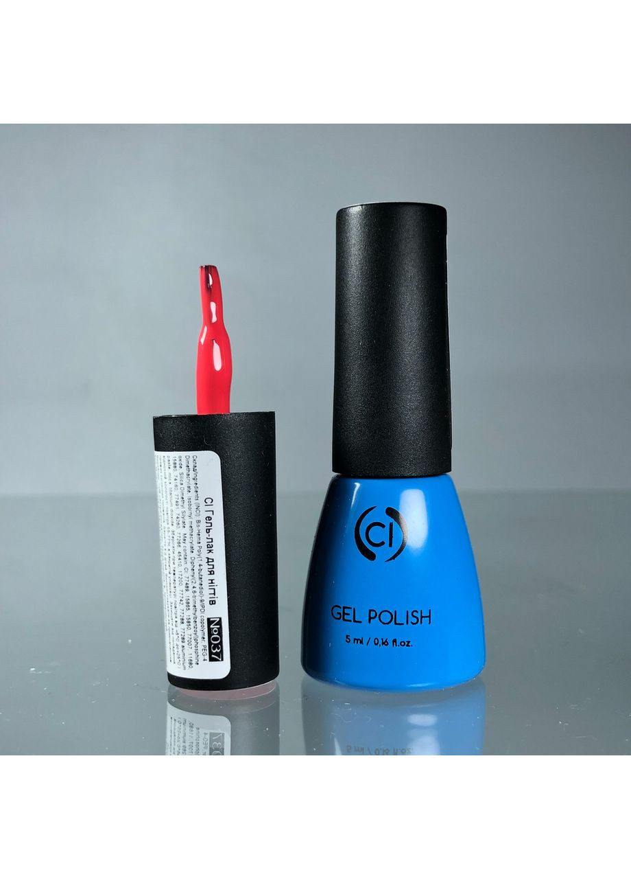 Гель-лак для ногтей Gel Polish 5 мл №037 Матовый Оранжево-розовый Colour Intense (362138615)