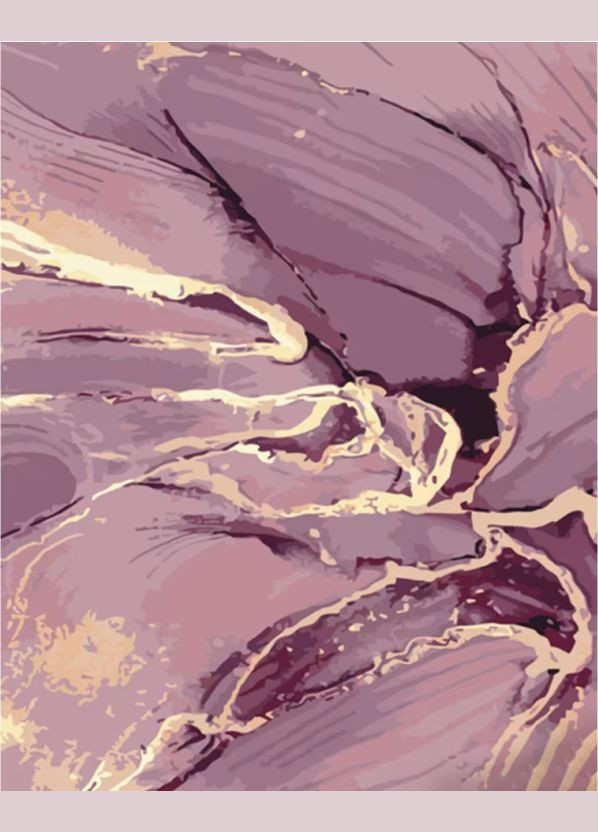 Картини за номерами Рожевий мармур 40x50см Картини в цифрах на полотні із золотою фарбою GS1445 Strateg (308987827)