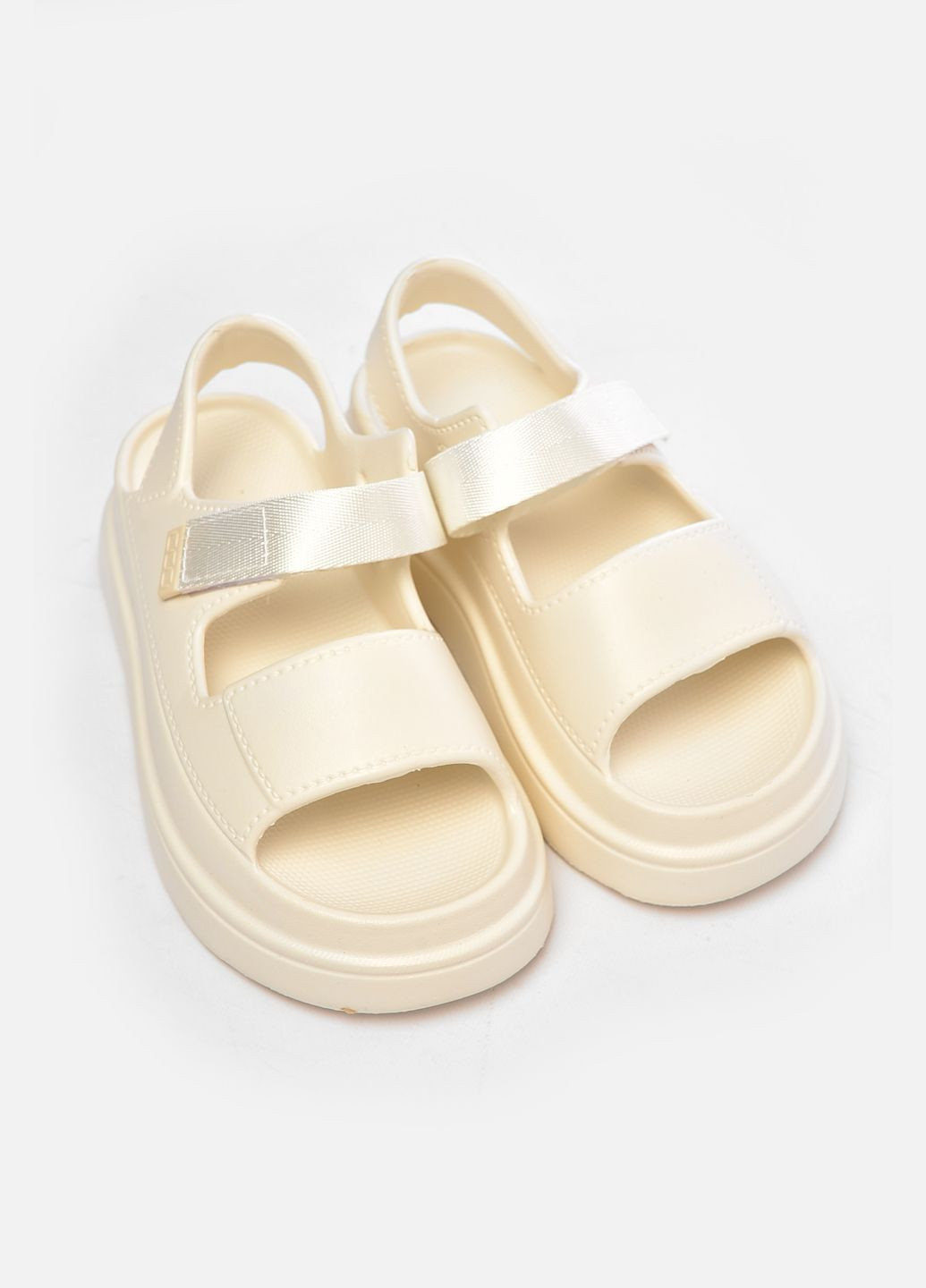 Сандалі жіночі піна білого кольору Let's Shop (340235152)