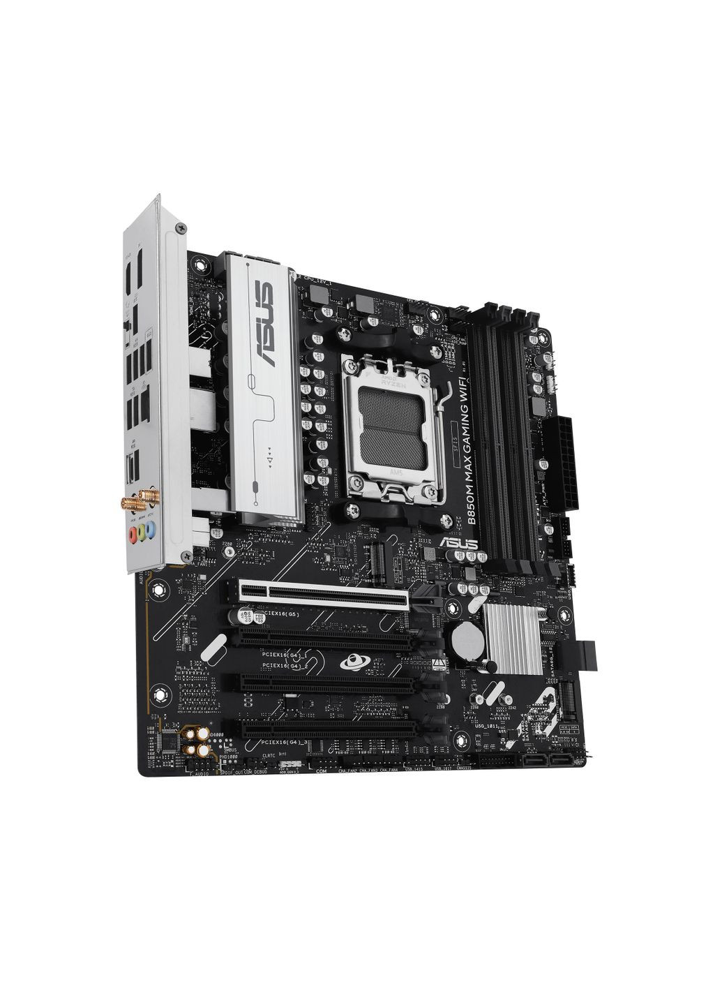 Материнская плата B850M MAX GAMING WIFI sAM5 B850 4xDDR5 M.2 HDMI DP WiFi BT mATX Asus (361851903)