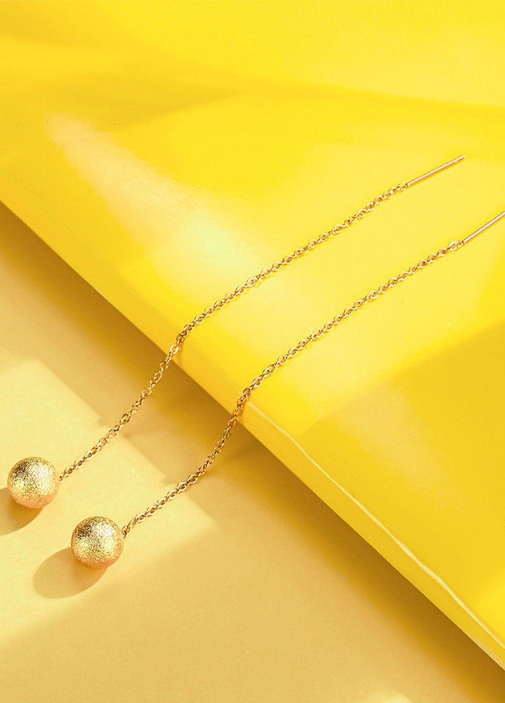 Жіночі сережки Золоті кульки No Brand (288049860)