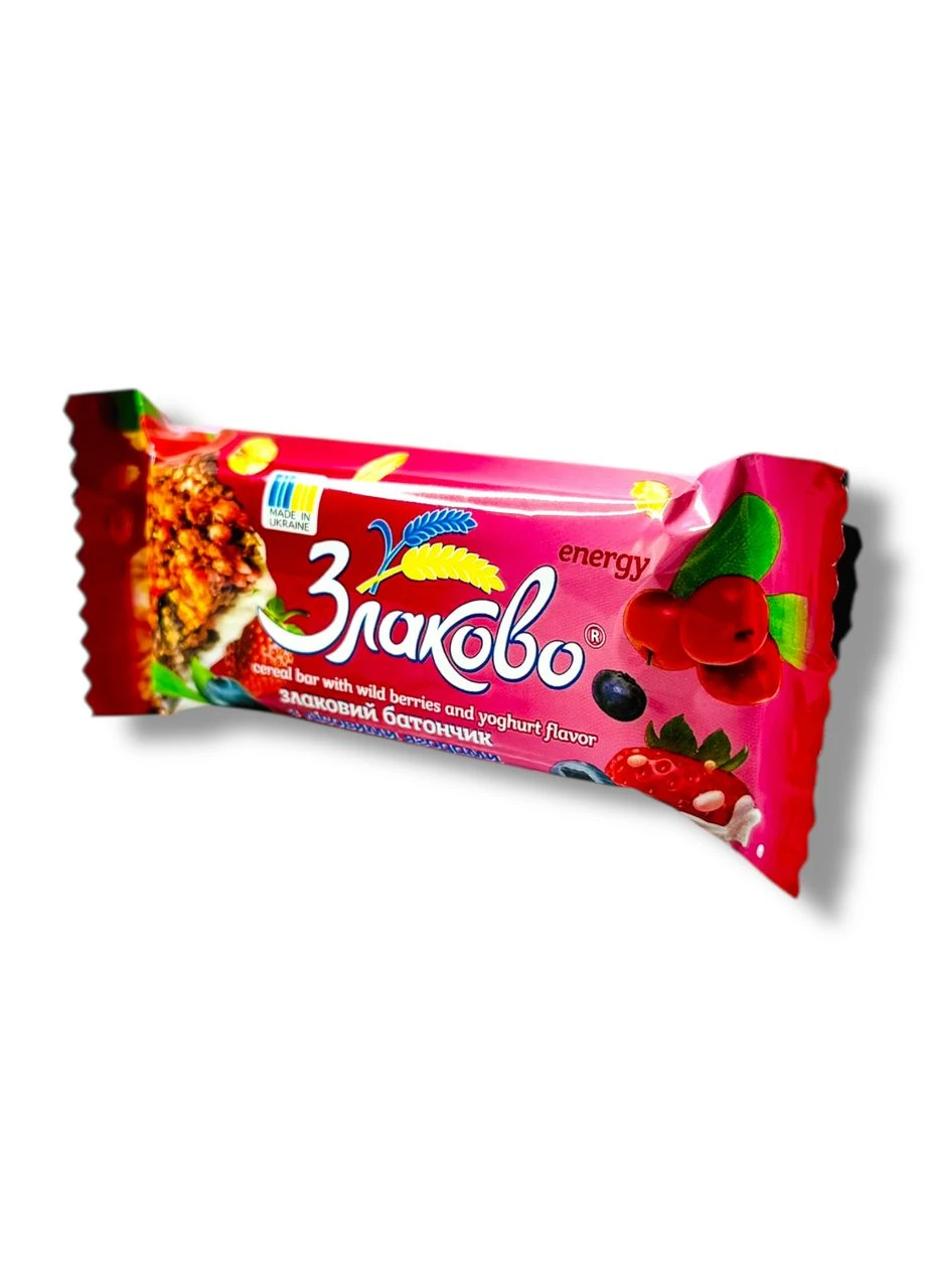 Злаковий Батончик із лісовими ягодами 40г. Золоте зерно (394705401)