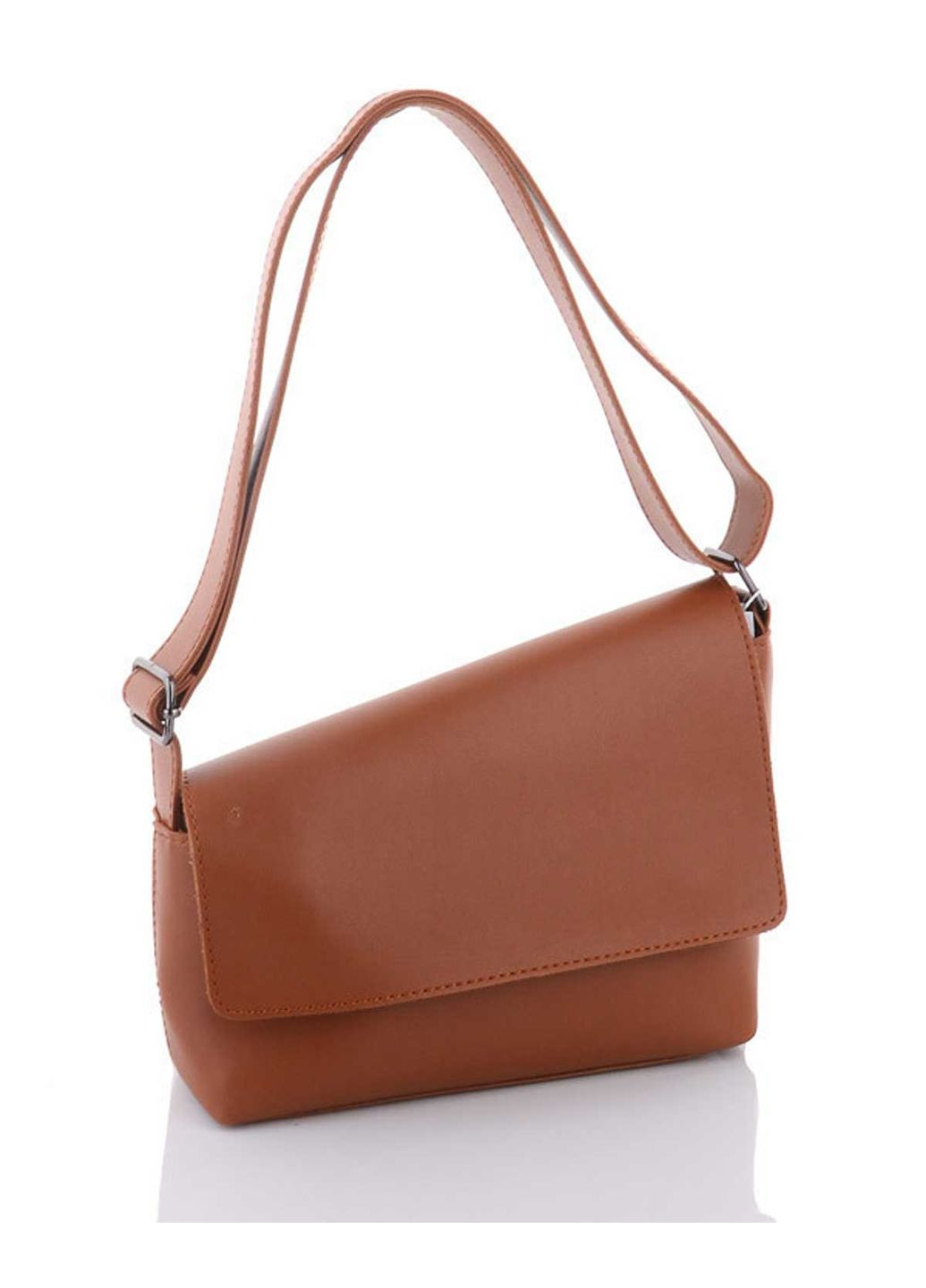 Сумка женская Трина рыжая из экокожи молодежная с плечевым ремнем и магнитной застежкой ProDobro (367265716)
