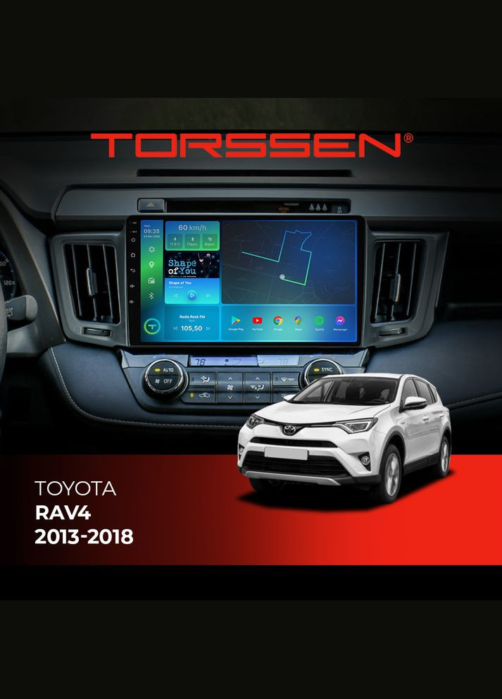 Штатная магнитола Toyota Rav4 20132018 FL10 4+64Gb 4G Carplay DSP Torssen (307086492)