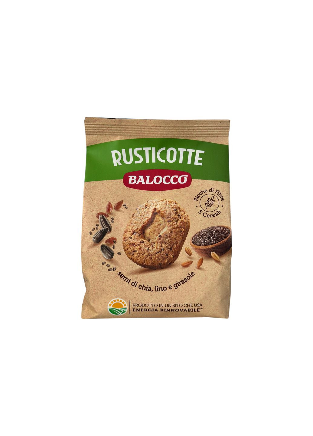 Печенье злаковое с семенами чиа льна и подсолнечника e rusticotte, 700 г Balocco (369144762)