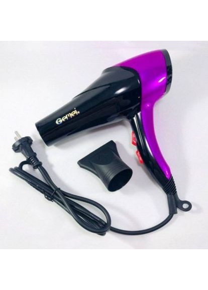 Фен GEMEI GM-1766 2.6кВт АС, жіночий фен для волосся, електрофен для волосся. Колір: фіолетовий No Brand (372600807)