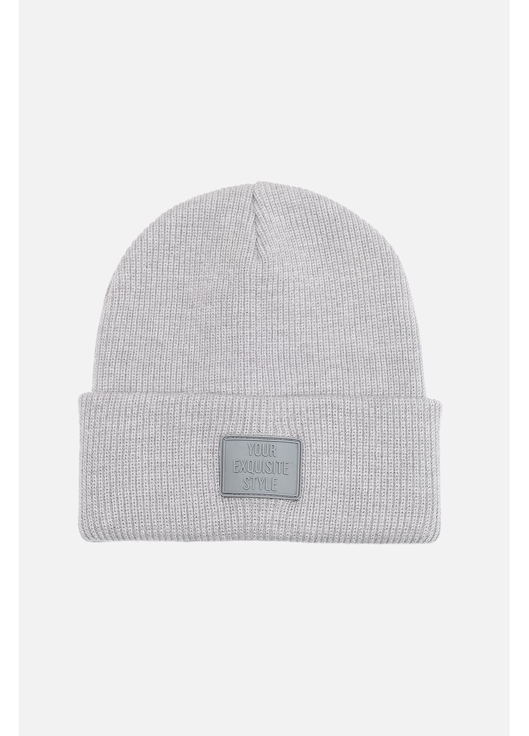 Шапка чоловіча колір сірий CB-00280608 Yuki (363620612)