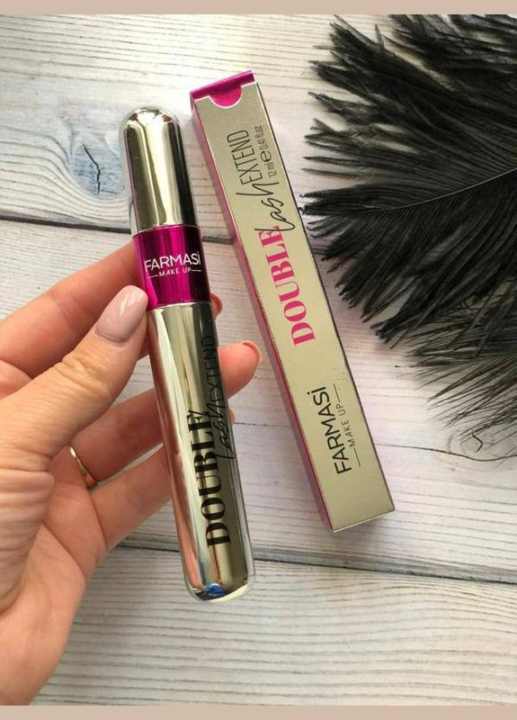 Туш для вій для об'єму та довжини Double Lash Extend 12 мл Farmasi (295658490)