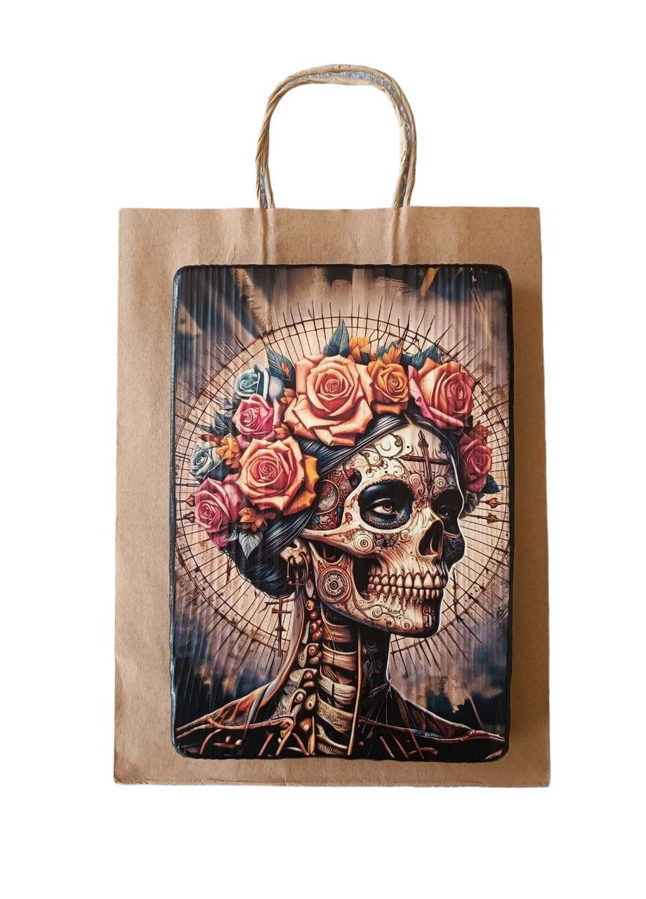 Дерев'яне панно Санта Муерте Handmade (307924694)