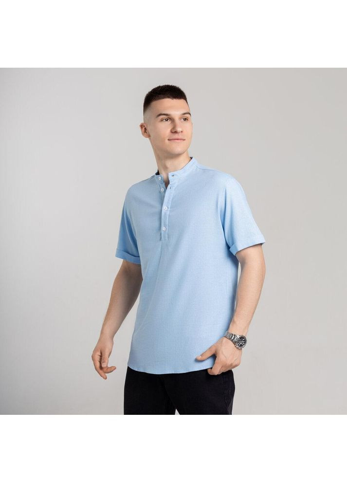 Стильна сорочка стійка з легкої тканини Vakko (354331009)