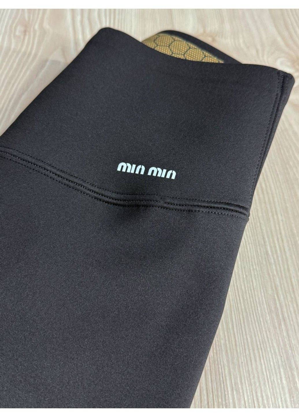 Лосини жіночі 9973 утеплені з пуш-ап і широким поясом чорні Clover (360817922)