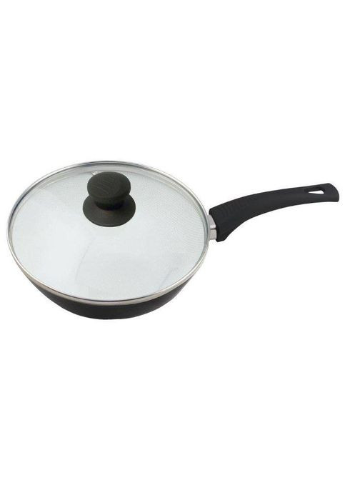 Сковорода універсальна BS-7524-BlaСk 24 см чорна Barton Steel (347247503)