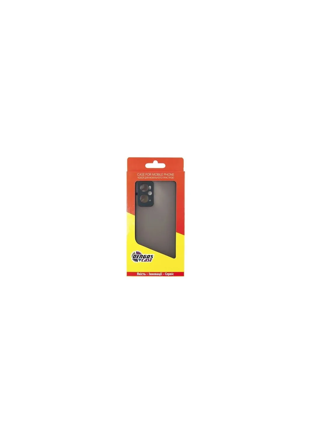 Чехол для мобильного телефона Kit for OPPO A96 4G case + glass (Black) (DG-KM-38) DENGOS Kit for OPPO A96 4G case + glass (Black) (326588461)