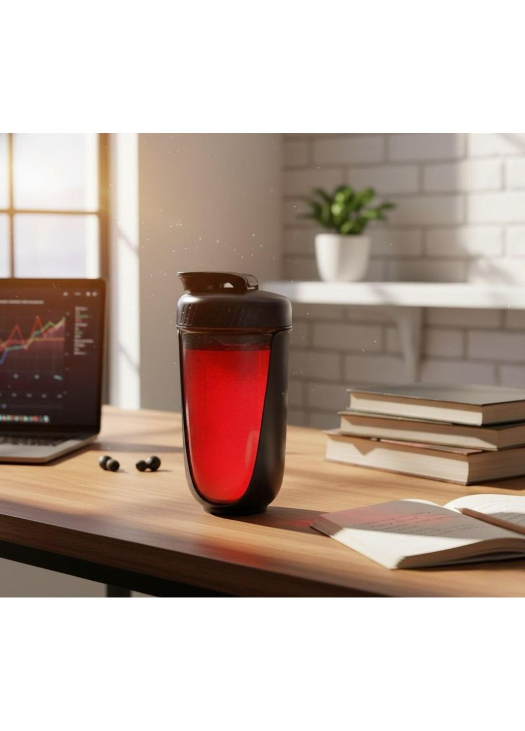 Шейкер SPORT 590 мл с антискользящим покрытием и дизайном No Brand (336184257)