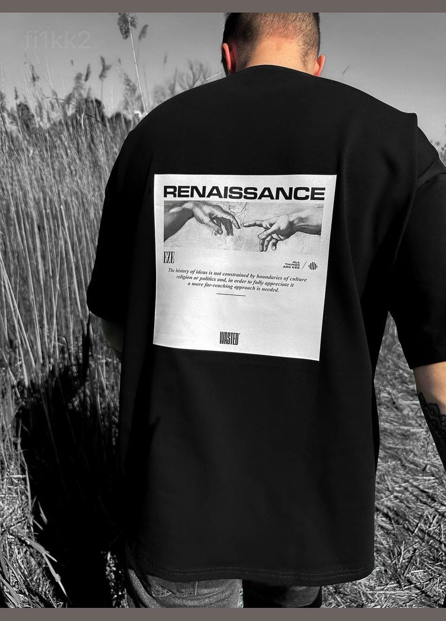 Черная стильная футболка Vakko