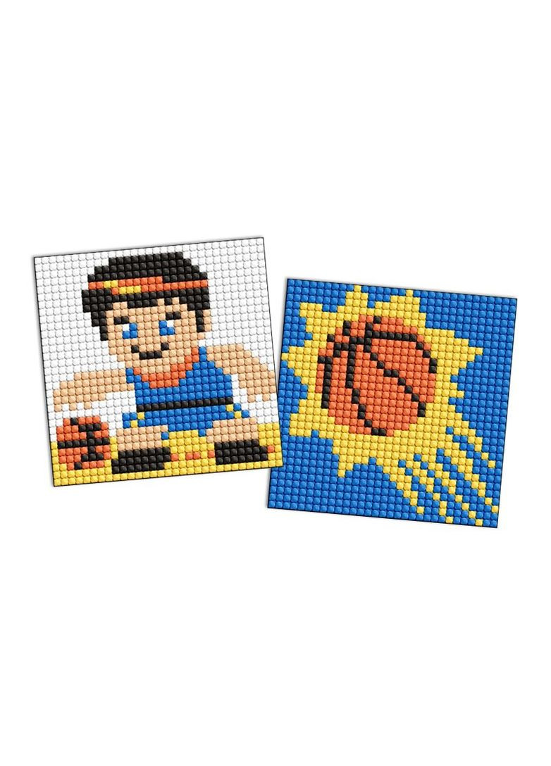 Алмазна мозаїка на стікері Спорт. Баскетбол, набір із 2 сюжетів 9x9 AMS1104 Ідейка (353966731)