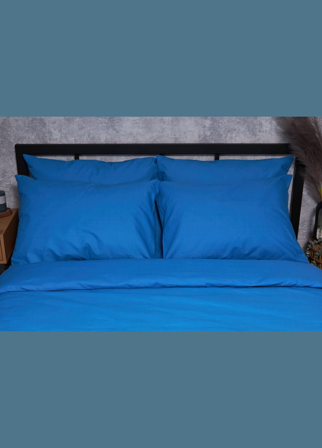 Комплект постільної білизни Бязь Gold Люкс «» сімейний 143х210х2 наволочки 2х50х70 (MS-820001694) Moon&Star Sapphire (285717632)