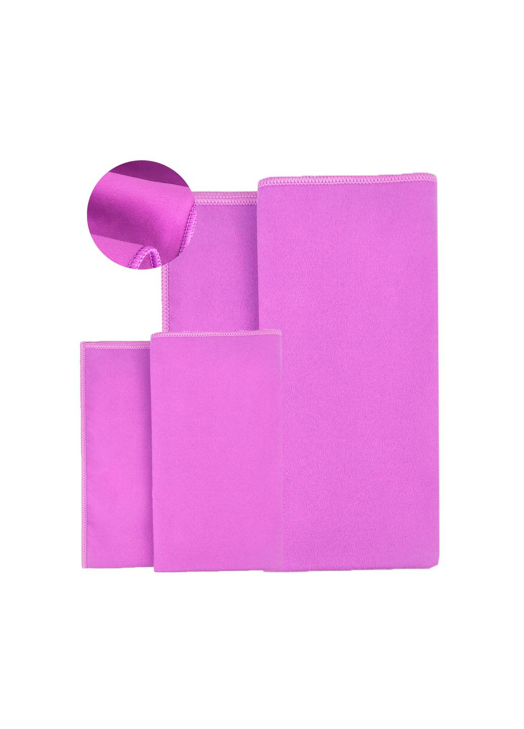 Дорожное спортивное полотенце из микрофибры с чехлом Светло-сиреневый (A-026074) Love You сиреневый