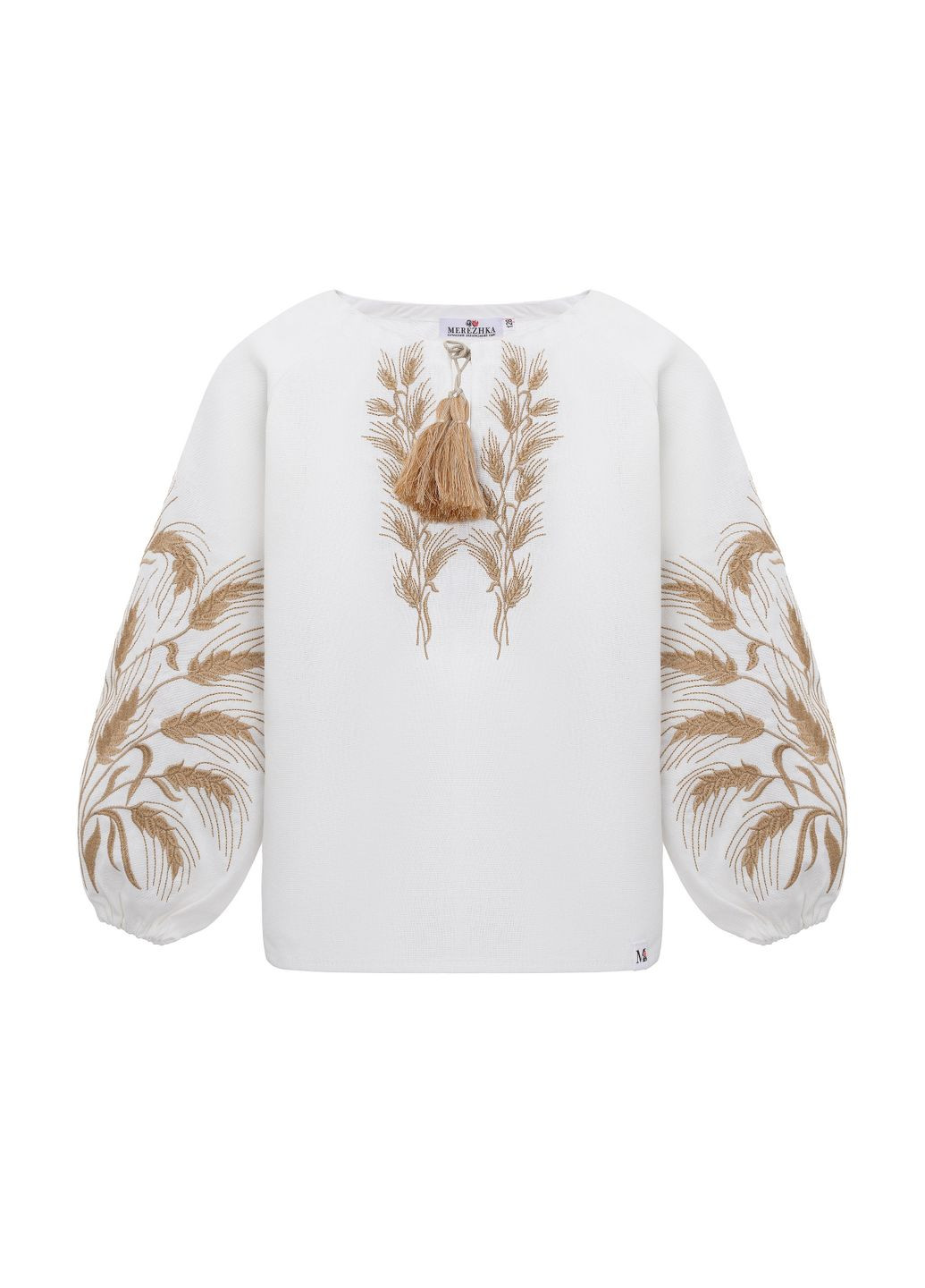 Белая вышиванка блуза для девочки "несокрушимая" девственниц. rd1103 MEREZHKA (348781047)