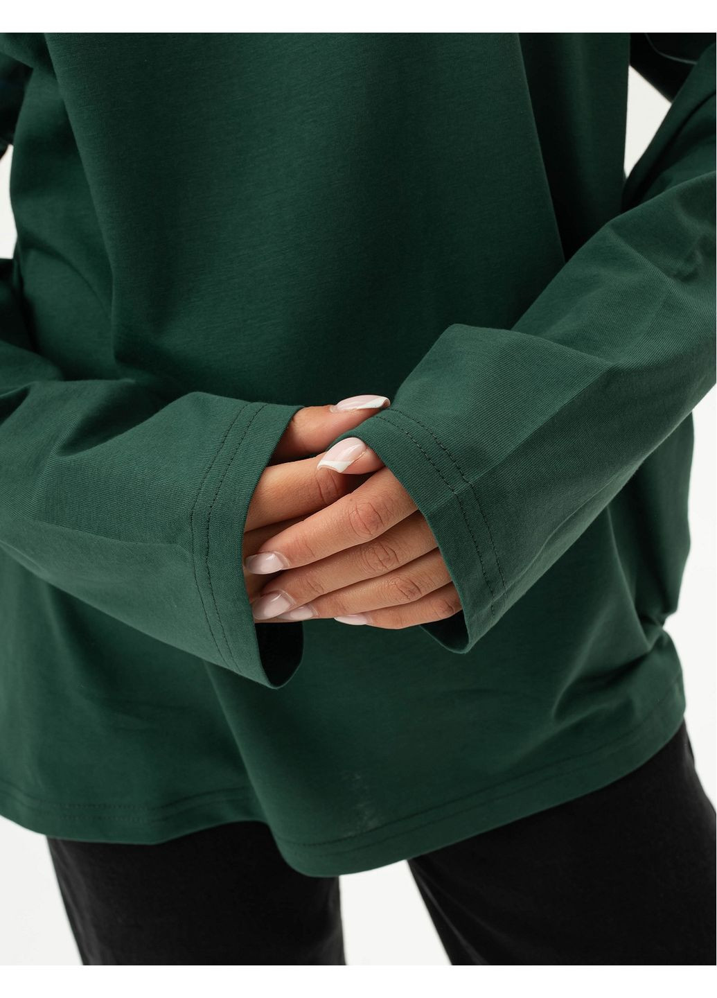 Унісекс лонгслів оверсайз котон (0012700BEL3XL) Casual Trend №127 - (361029277)