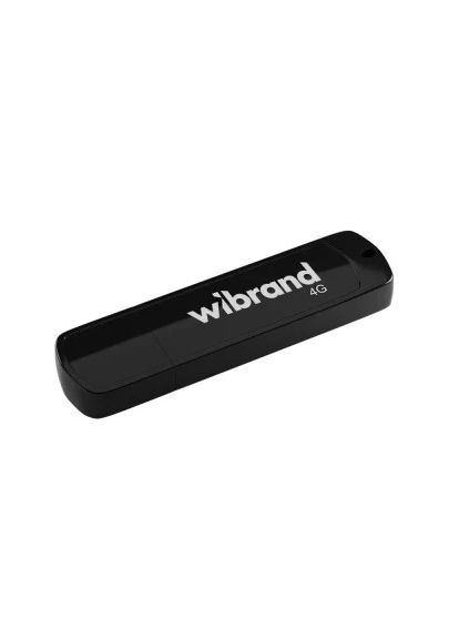 USB флеш накопитель (WI2.0/GR4P3B) Wibrand 4GB Grizzly Black USB 2.0 (366661504)