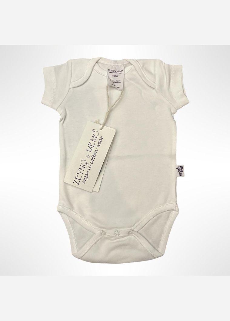 Дитяче боді organic cotton wear (Туреччина) 56-80 см Білий (0634) ZEYNO&MEMO (344467894)