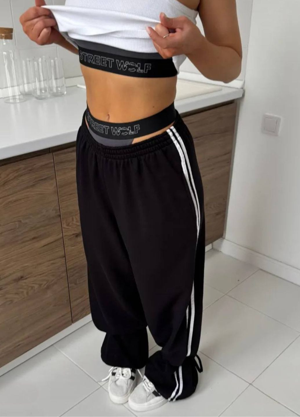 Брюки на резинке свободного кроя Tik-Tak (352307981)