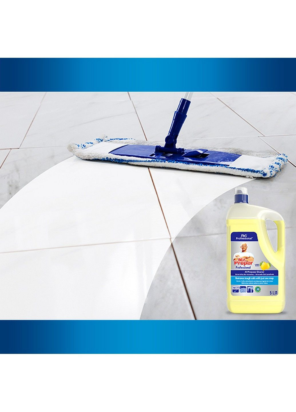 Унiверсальний миючий засіб для твердих поверхонь Професійний З ароматом лимона, 5л Mr. Proper (304485063)