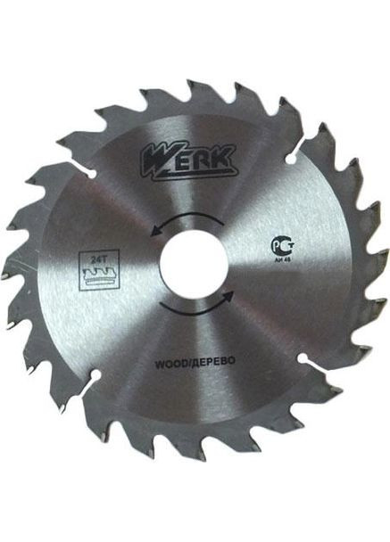 Диск пиляльний по дереву 125х22.23 24 (36094) Werk (296427215)