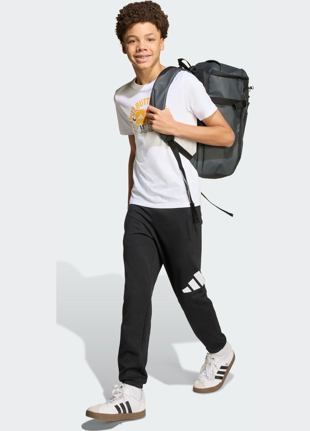 Белая демисезонная футболка food graphic kids adidas