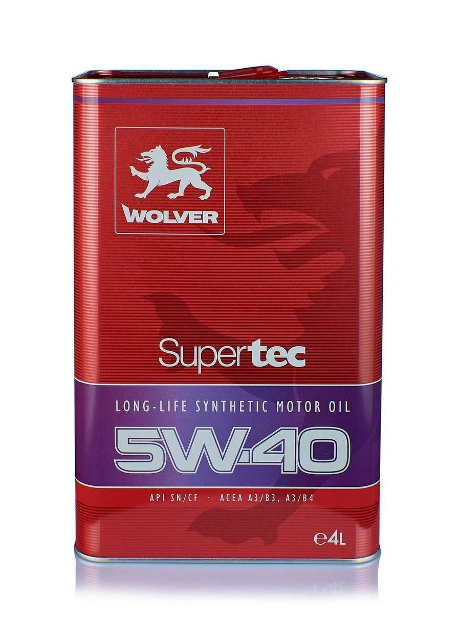 Автомобильное моторное масло Supertec 5W-40 4л Wolver (352761917)