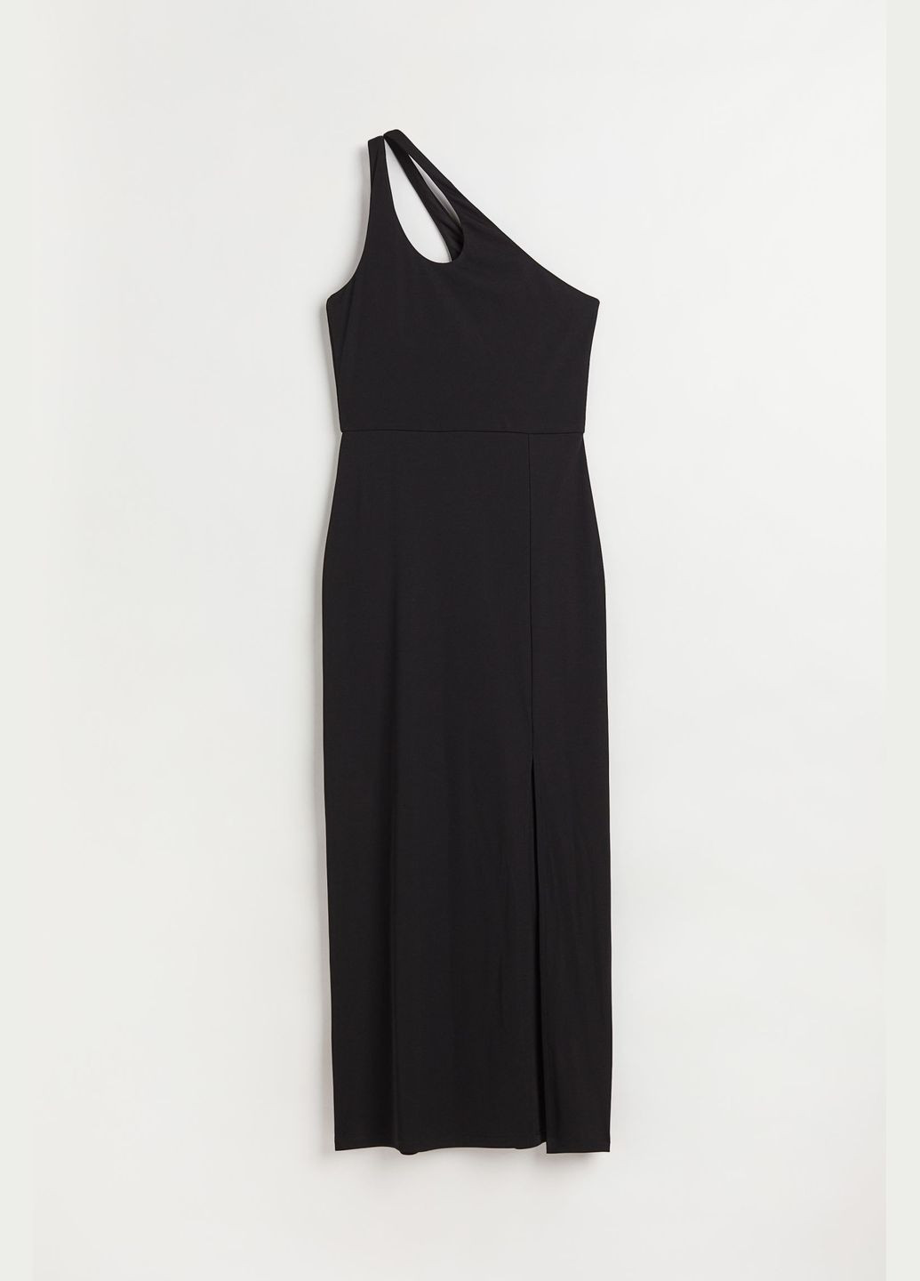 Черное платье H&M однотонное