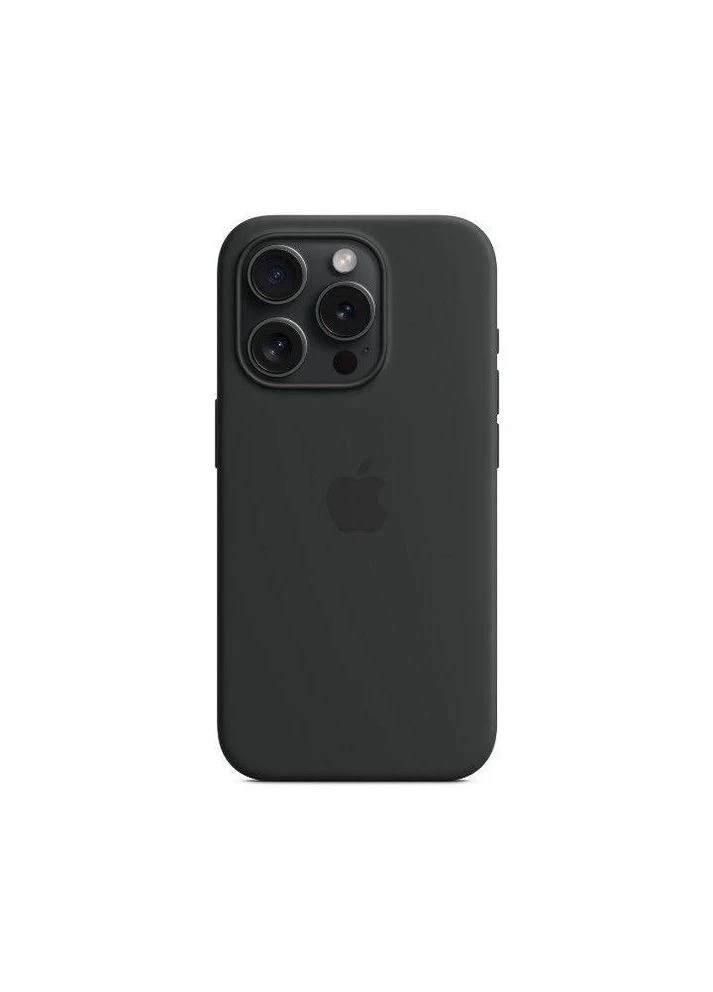 Силіконовий чохол матовий чорний, для iPhone 15 No Brand (388366519)