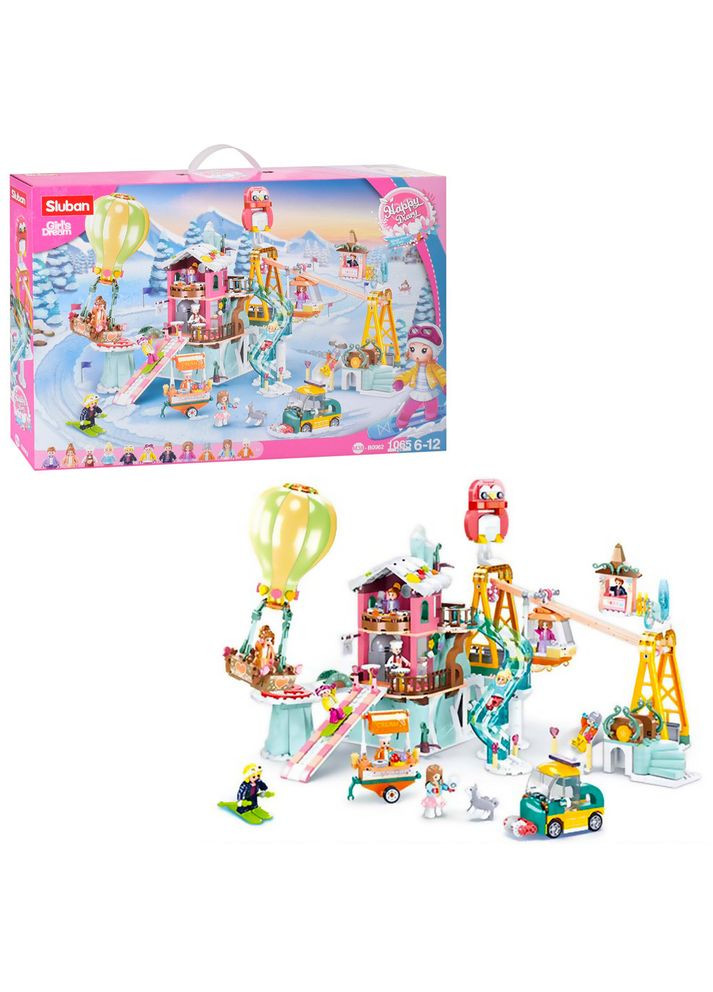 Конструктор M38-B0962 "Happy Diary" Лижний майданчик,1065 деталей Sluban (360739712)