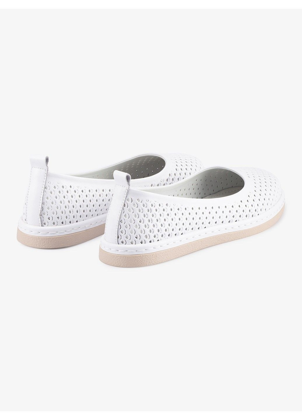 Женские женские балетки 1101374 Buts | белые натуральная кожа (334141213)