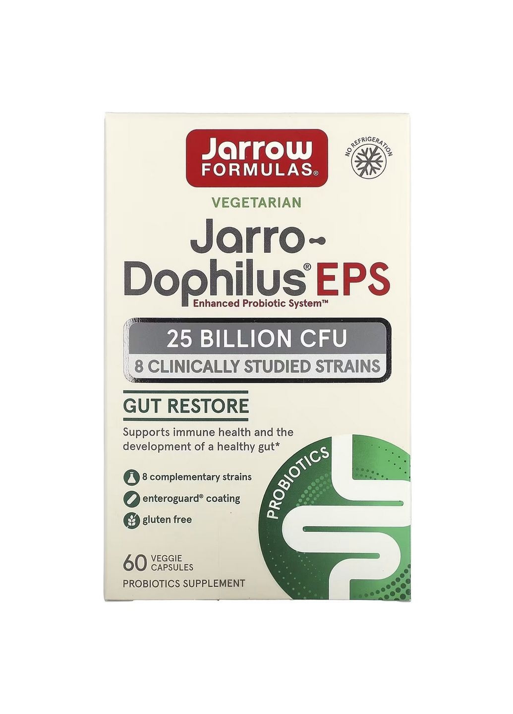 Пробіотики та пребіотики Jarro-Dophilus EPS 25 Billion, 60 вегакапсул Jarrow Formulas (293478056)