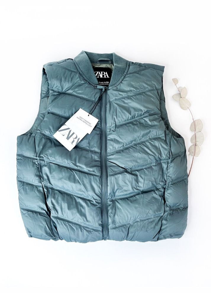 Демисезонный жилет 122 см зеленый артикул Л1013 Zara (300531945)